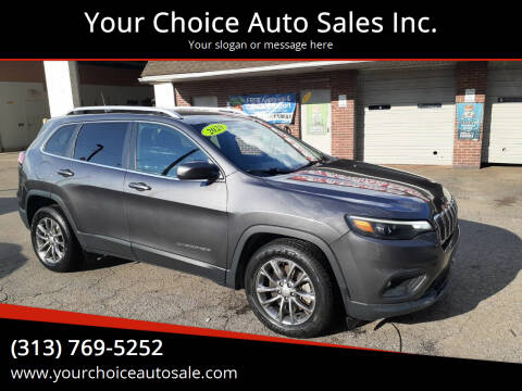 2020 Jeep Cherokee for sale at Your Choice Auto Sales Inc. in Dearborn MI