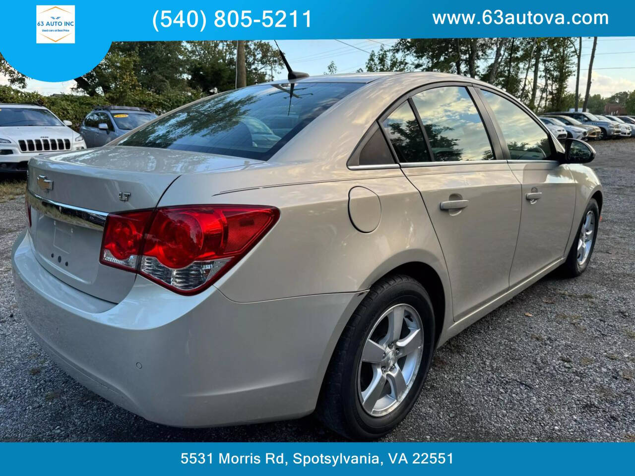 2012 Chevrolet Cruze for sale at 63 Auto Inc in Spotsylvania, VA