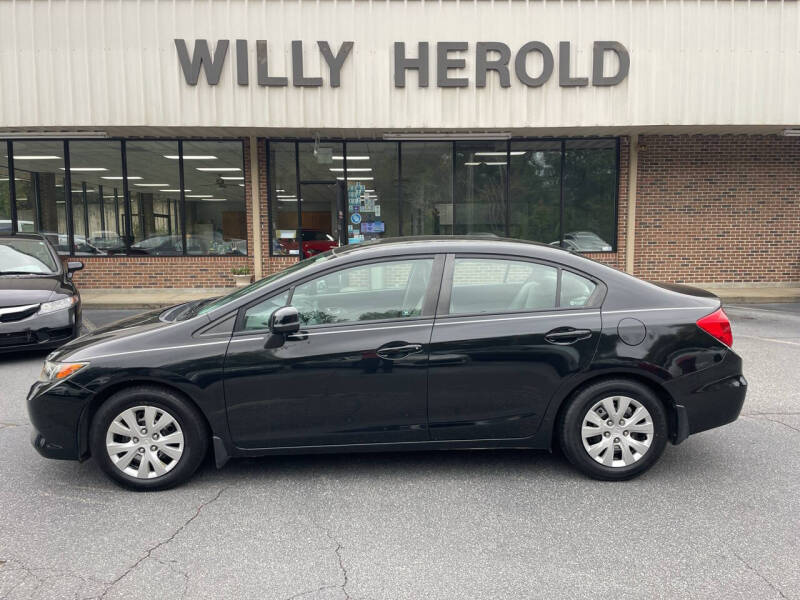 2012 Honda Civic for sale at Willy Herold Automotive in Columbus GA