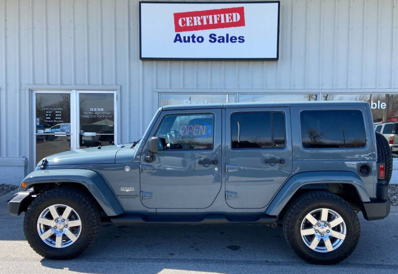 2015 Jeep Wrangler Unlimited for sale at Certified Auto Sales in Des Moines IA