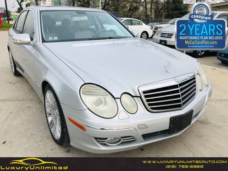 2008 Mercedes-Benz E-Class for sale at LUXURY UNLIMITED AUTO SALES in San Antonio TX