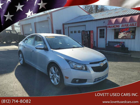 2012 Chevrolet Cruze for sale at Lovett Used Cars Inc. in Spencer IN