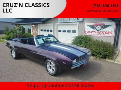 1969 Chevrolet Camaro for sale at CRUZ'N CLASSICS LLC - Classics in Spirit Lake IA