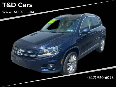 2013 Volkswagen Tiguan for sale at T&D Cars in Holbrook MA