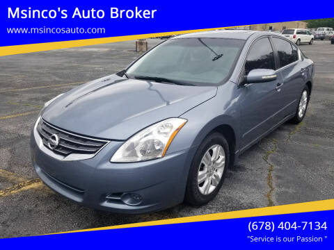 2010 Nissan Altima for sale at Msinco's Auto Broker in Snellville GA