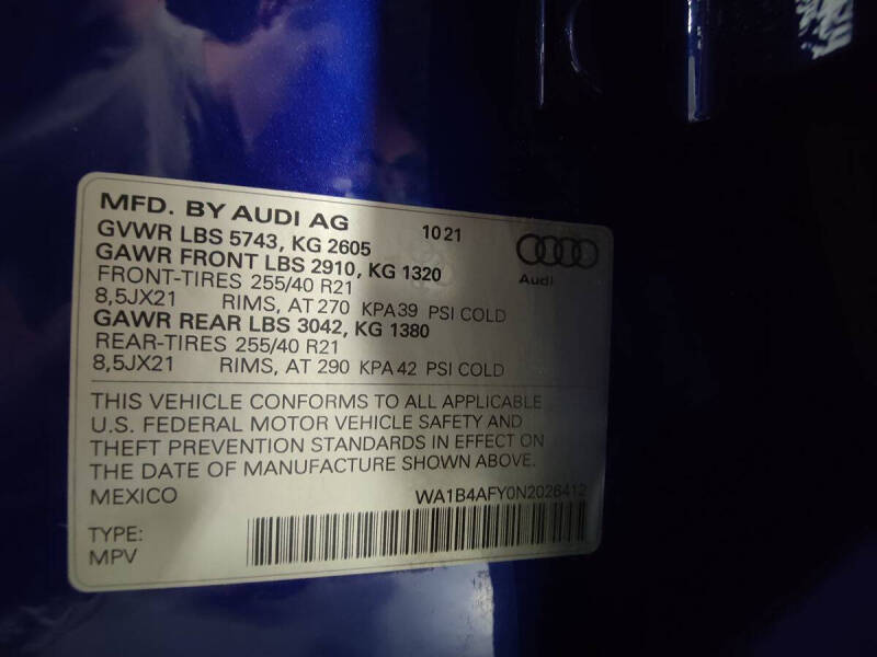 2022 Audi SQ5 3.0T quattro Premium Plus