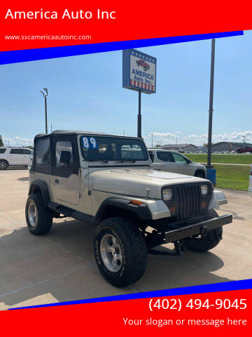 1989 Jeep Wrangler for sale at America Auto Inc in South Sioux City NE