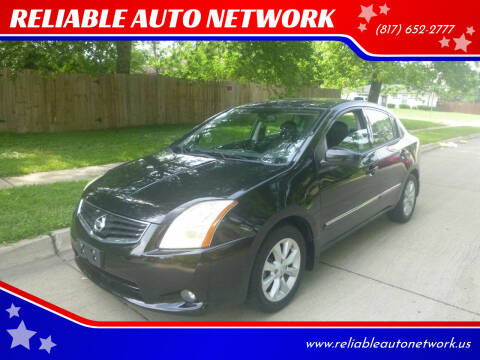 2012 Nissan Sentra for sale at RELIABLE AUTO NETWORK in Arlington TX