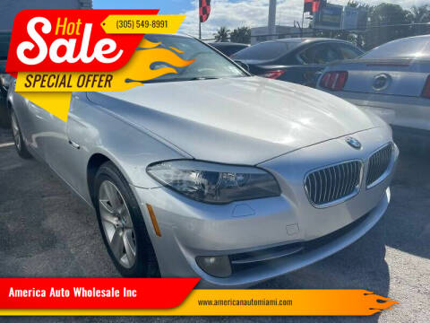 2013 BMW 5 Series for sale at America Auto Wholesale Inc in Miami FL