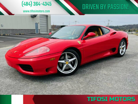 1999 Ferrari 360 Modena for sale at Tifosi Motors in Downingtown PA