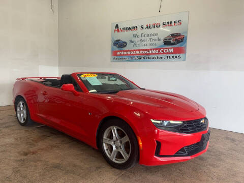 2019 Chevrolet Camaro for sale at Antonio's Auto Sales - Antonio`s  3001 in Pasadena TX