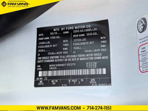 2013 Ford Transit Connect XLT