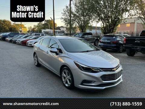 2017 Chevrolet Cruze for sale at Shawn's Motor Credit in Houston TX