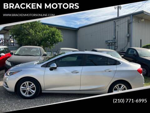 2017 Chevrolet Cruze for sale at BRACKEN MOTORS in San Antonio TX