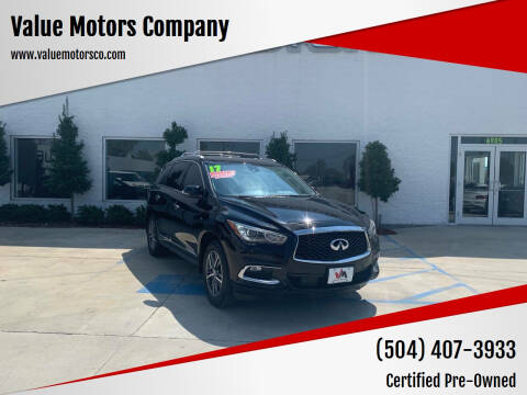 2017 Infiniti QX60 for sale at Value Motors Company in Marrero LA