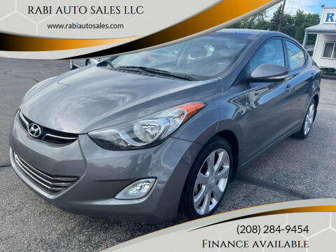 2013 Hyundai Elantra for sale at RABI AUTO SALES LLC in Garden City ID