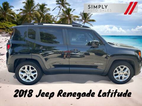 2018 Jeep Renegade for sale at Simply Auto Sales in Lake Park FL