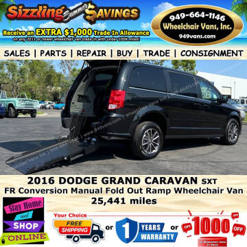 2016 Dodge Grand Caravan for sale at Wheelchair Vans Inc in Laguna Hills CA