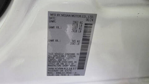 2024 Nissan Altima 2.5 SR