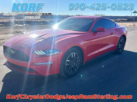 2018 Ford Mustang for sale at Tony Peckham @ Korf Motors in Sterling CO