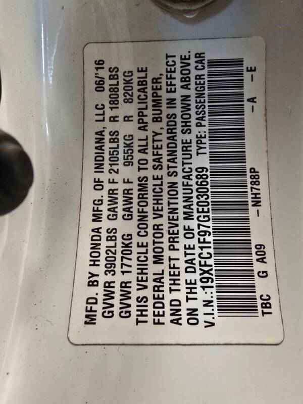 2016 Honda Civic Touring