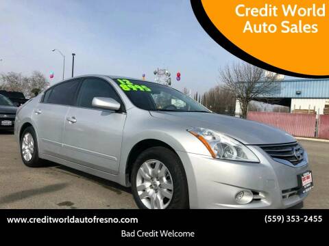 2012 Nissan Altima for sale at Credit World Auto Sales in Fresno CA