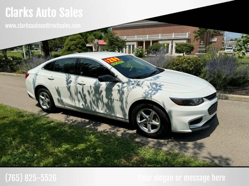 2016 Chevrolet Malibu for sale at Clarks Auto Sales in Connersville IN