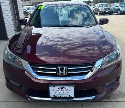2014 Honda Accord for sale at Auto Import Specialist LLC in South Bend IN
