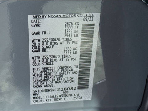 2024 Nissan Pathfinder Platinum