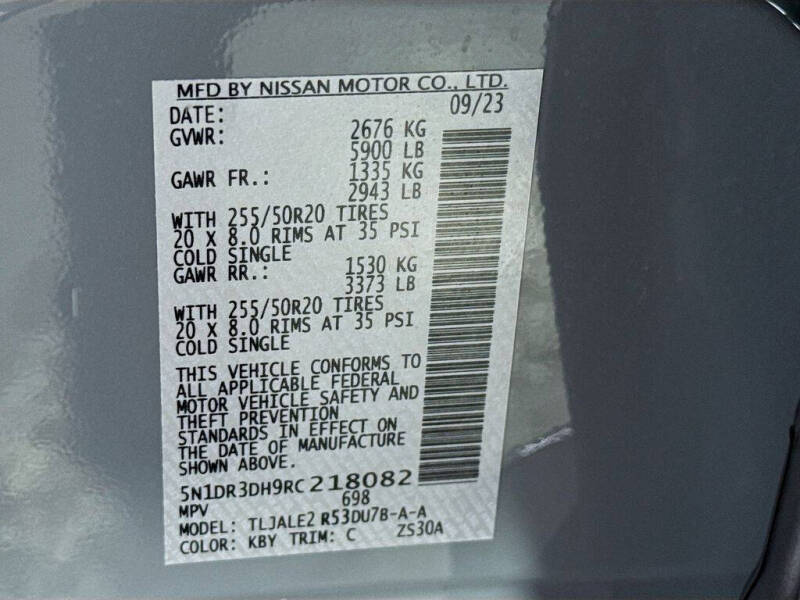 2024 Nissan Pathfinder Platinum