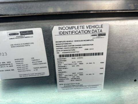 2016 Freightliner MT45 Chassis