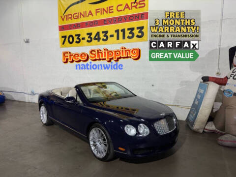 2009 Bentley Continental for sale at Virginia Fine Cars in Chantilly VA