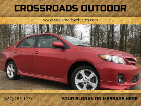 2013 Toyota Corolla for sale at Crossroads Outdoor, Inc. in Corinth MS