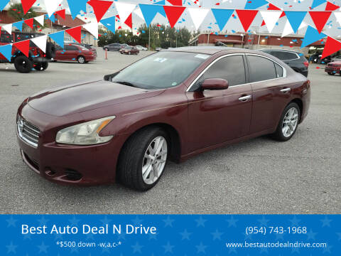 2009 Nissan Maxima for sale at Best Auto Deal N Drive in Hollywood FL