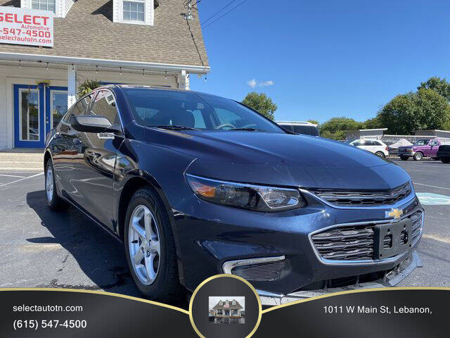 2016 Chevrolet Malibu for sale at Ron's Auto Sales (DBA Select Automotive) in Lebanon TN