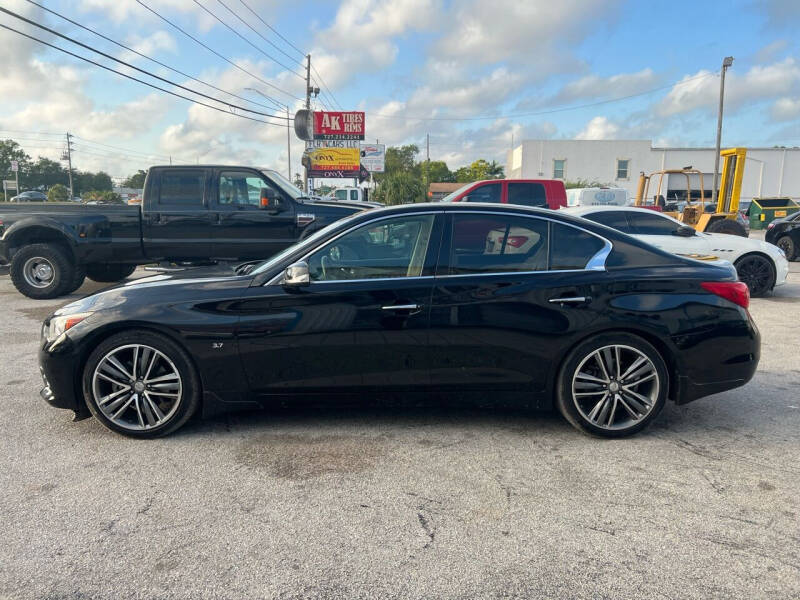 2015 Infiniti Q50 for sale at ONYX AUTOMOTIVE, LLC in Largo FL