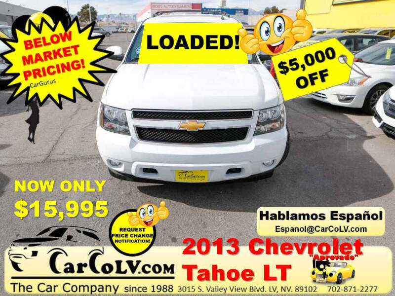 2013 Chevrolet Tahoe for sale at The Car Company in Las Vegas NV