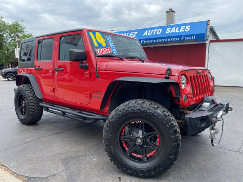 2014 Jeep Wrangler Unlimited for sale at Gonzalez Auto Sales in Joliet IL