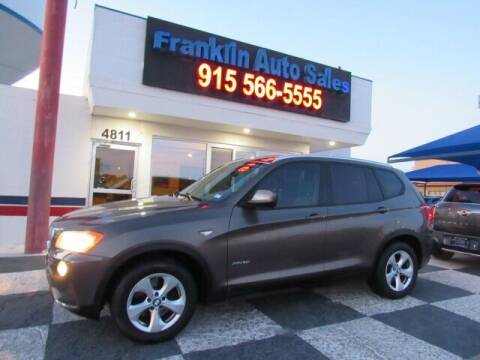 2012 BMW X3 for sale at Franklin Auto Sales in El Paso TX