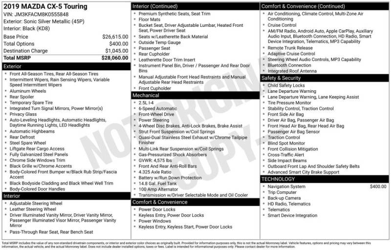 2019 Mazda CX-5 Touring