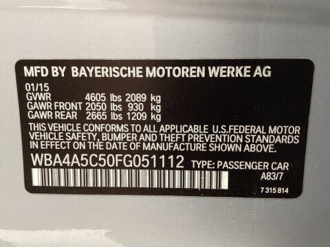 2015 BMW 4 Series 428i Gran Coupe