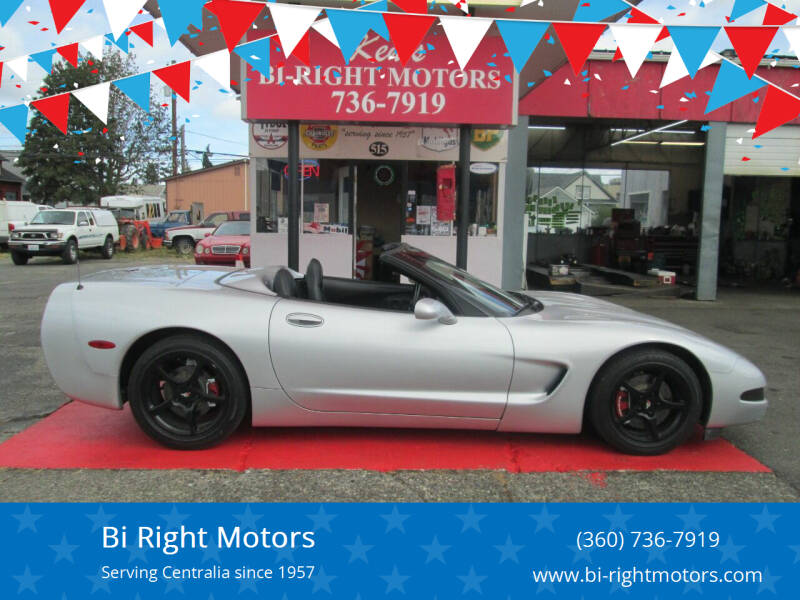 2002 Chevrolet Corvette for sale at Bi Right Motors in Centralia WA