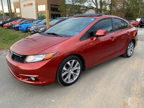 2012 Honda Civic for sale at CRC Auto Sales in Fort Mill SC