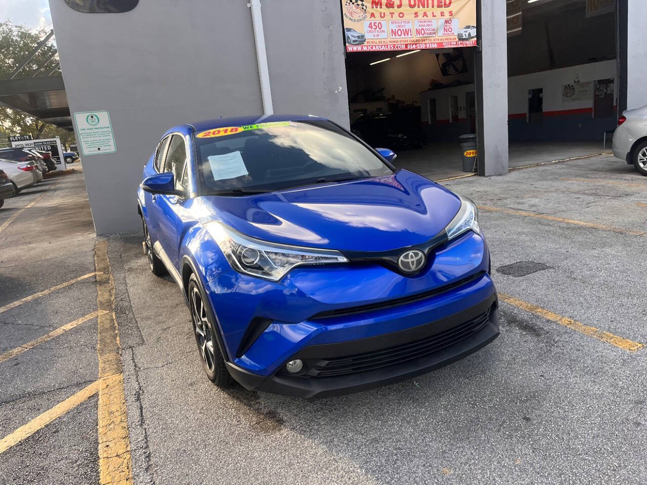 2018 Toyota C-HR for sale at M & J UNITED AUTO SALES in LAUDERDALE LAKES, FL