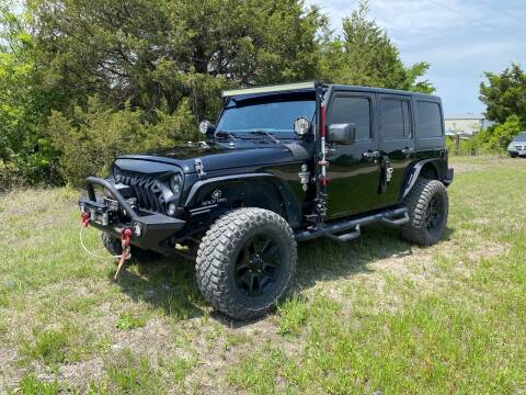 2017 Jeep Wrangler Unlimited for sale at CAVENDER MOTORS in Van Alstyne TX