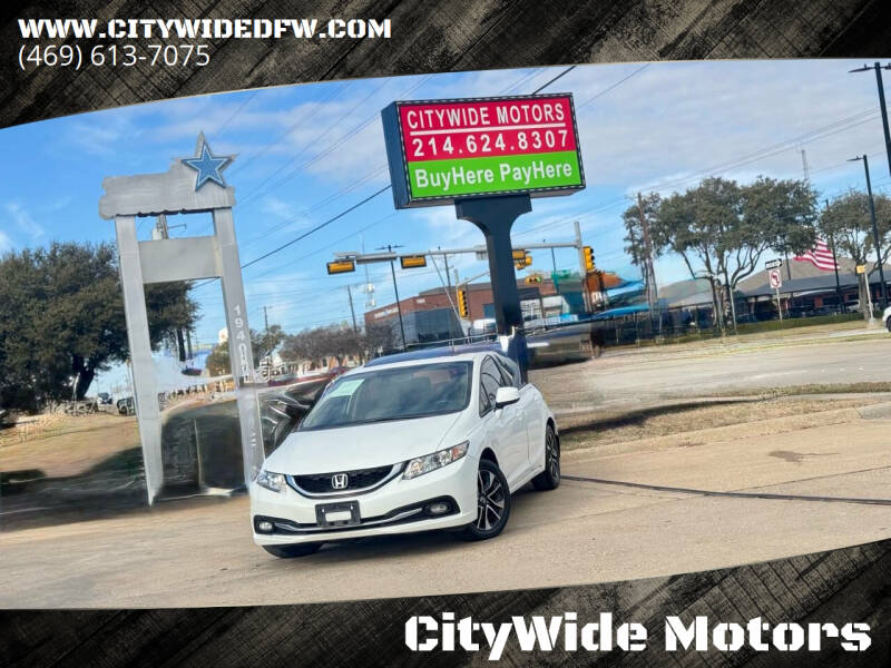 2013 Honda Civic for sale at CityWide Motors in Garland TX