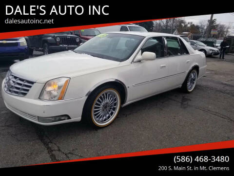 2007 Cadillac DTS for sale at DALE'S AUTO INC in Mount Clemens MI