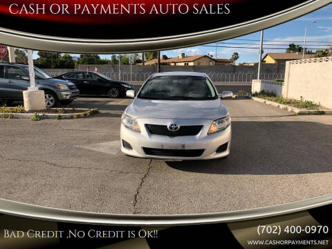 2010 Toyota Corolla for sale at CASH OR PAYMENTS AUTO SALES in Las Vegas NV