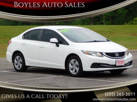 2013 Honda Civic for sale at Boyles Auto Sales in Jasper AL