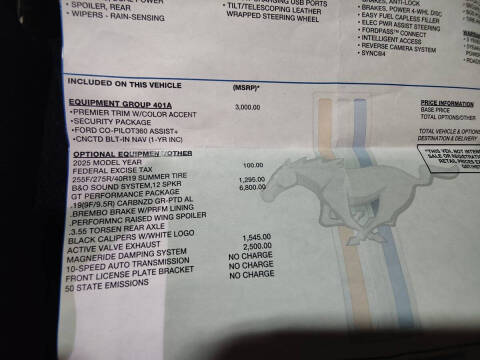 2025 Ford Mustang GT Premium